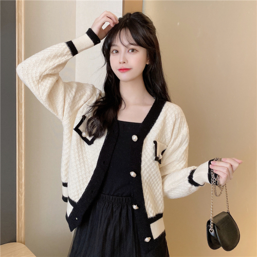 Knitted sweaters new women's tops lazy Japanese retro lady style cardigan with jacket