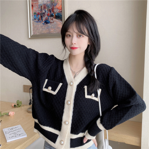 Knitted sweaters new women's tops lazy Japanese retro lady style cardigan with jacket