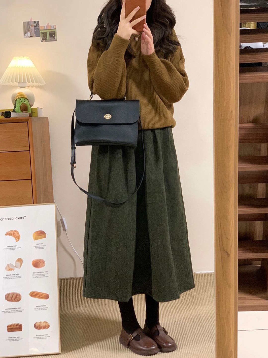 秋冬女裝茶系穿搭一整套新款洋氣輕熟風時尚氣質針織毛衣兩件套裝