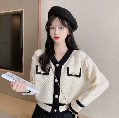 Knitted sweaters new women's tops lazy Japanese retro lady style cardigan with jacket