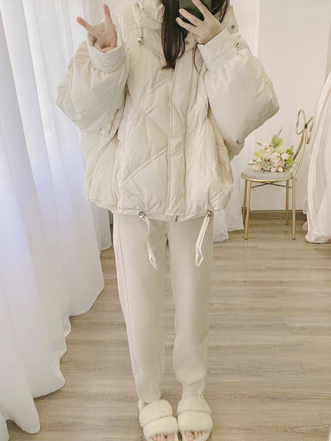 csk cupid ice ice bread white short down jacket women's new thickened 90 white duck down jacket winter