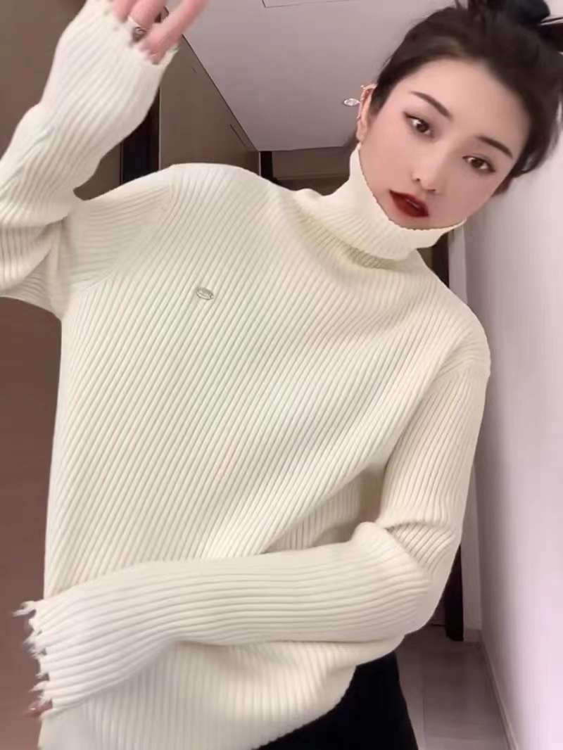 高領打底衫針織開衫百搭
