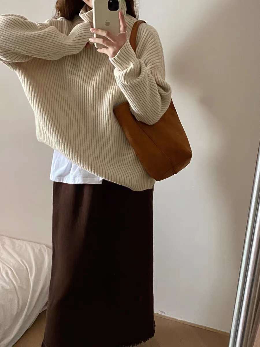 高領打底衫上衣長袖百搭