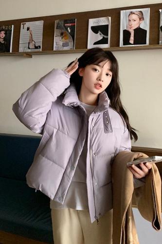 Actual shot of  new down cotton-padded jacket for women, Korean version for small children, short student winter cotton-padded jacket