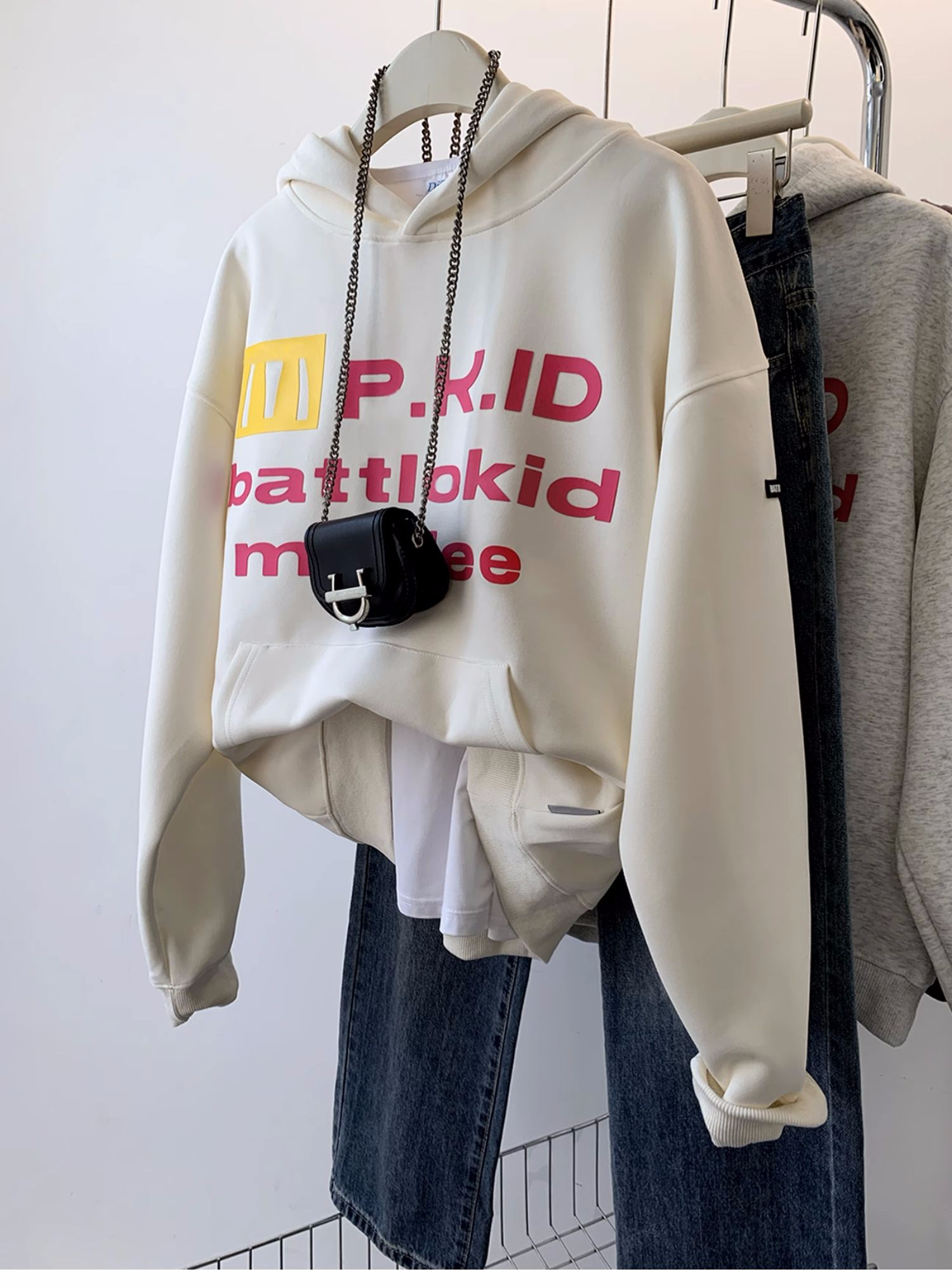 加絨250g / 大衛衣連帽秋冬款衛衣女加絨