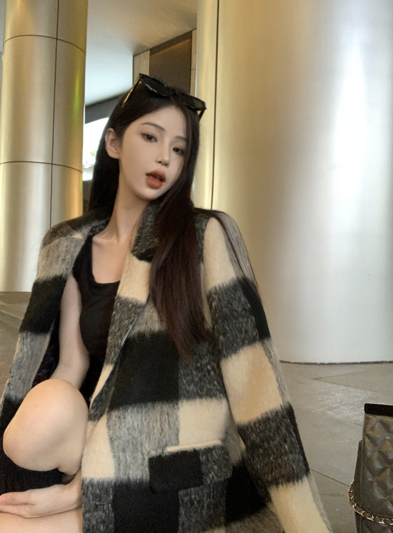 Actual shot~Autumn and winter Korean style Maillard style suit jacket