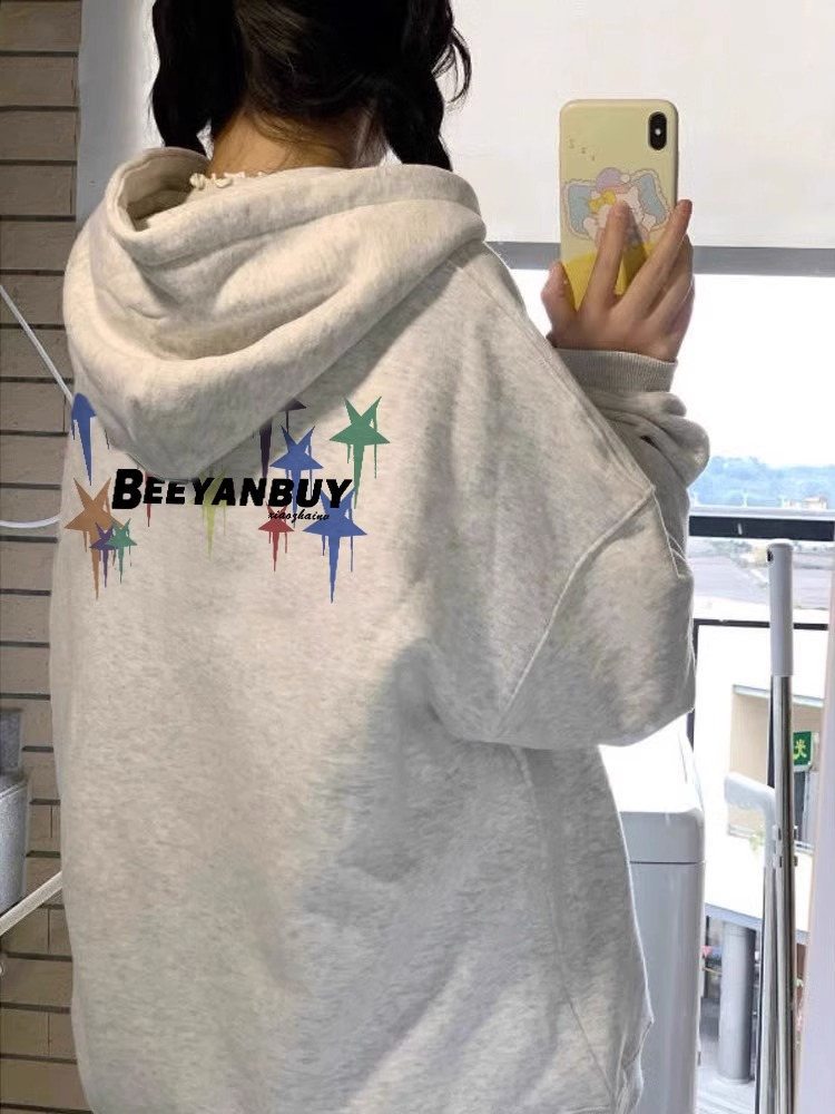 防棉華棉複合牛奶絲300克銀狐絨400克拉鏈連帽衛衣