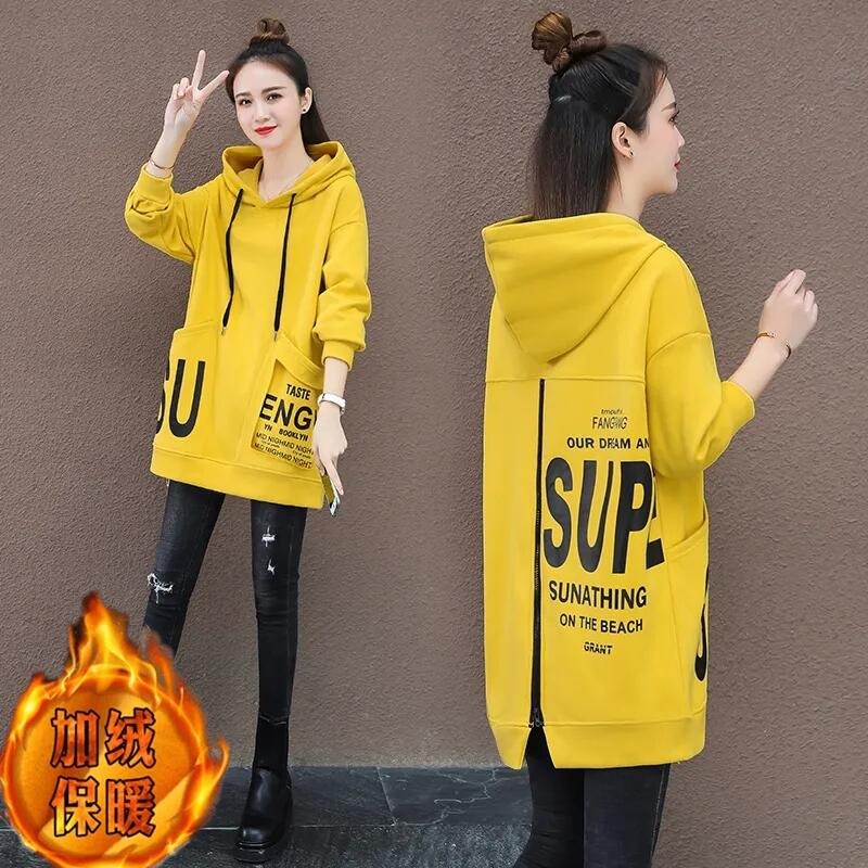 衛衣女2023年秋冬季新款寬鬆時尚休閒韓版後拉鏈連帽保暖個性衛衣