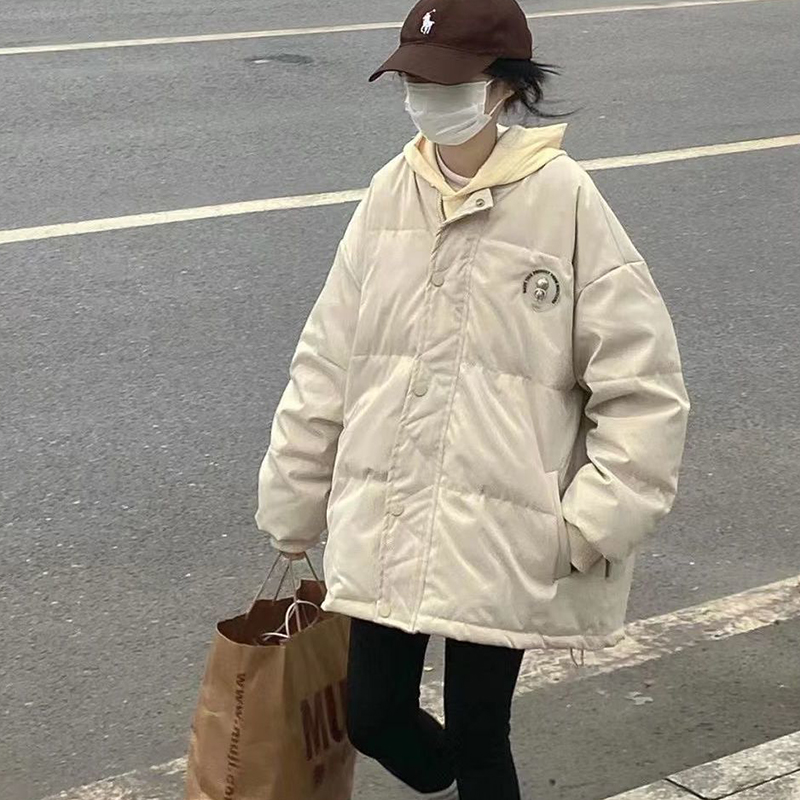 網圖棉衣棉服女韓版小個子棉襖2023年新款ins短學生麵包服冬外套