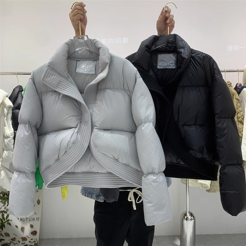 2023年時尚洋氣羽絨棉服女冬季短款加厚韓版設計感寬鬆棉襖外套潮