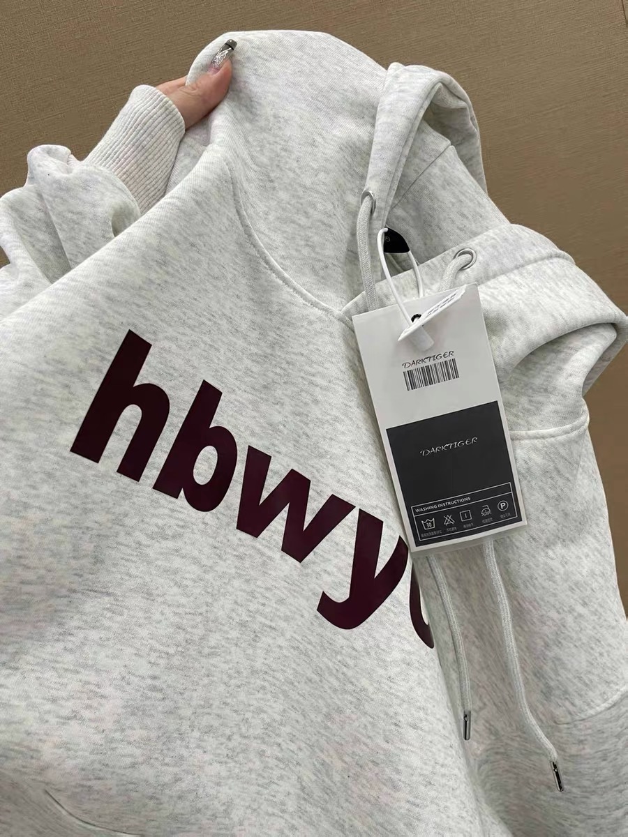 美式復古hiphop連帽衛衣女秋冬加絨加厚oversize國潮牌慵懶風外套