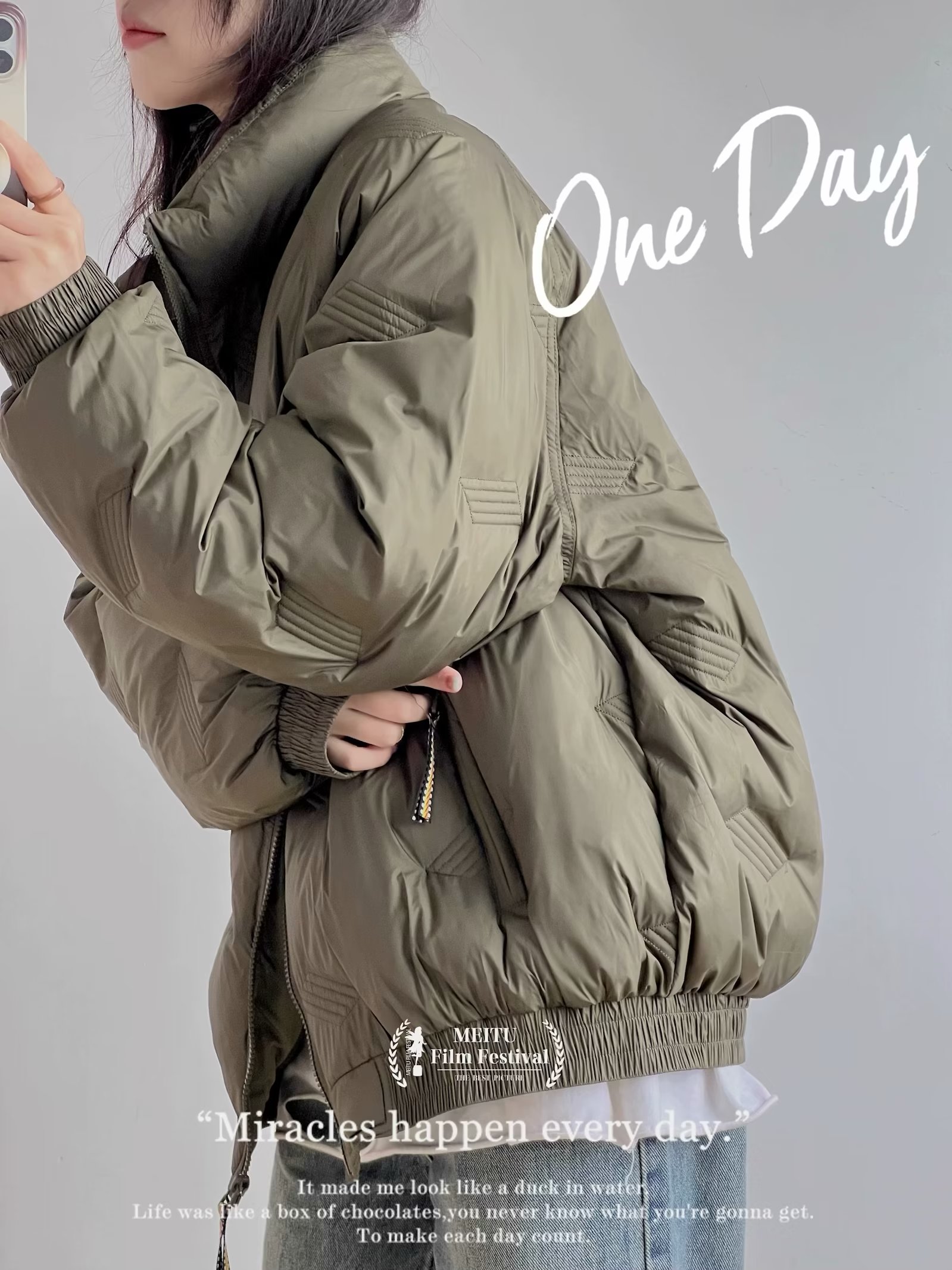 Winter American stand-up collar trendy brand cotton coat for women casual loose retro trend thickened warm cotton coat cotton jacket