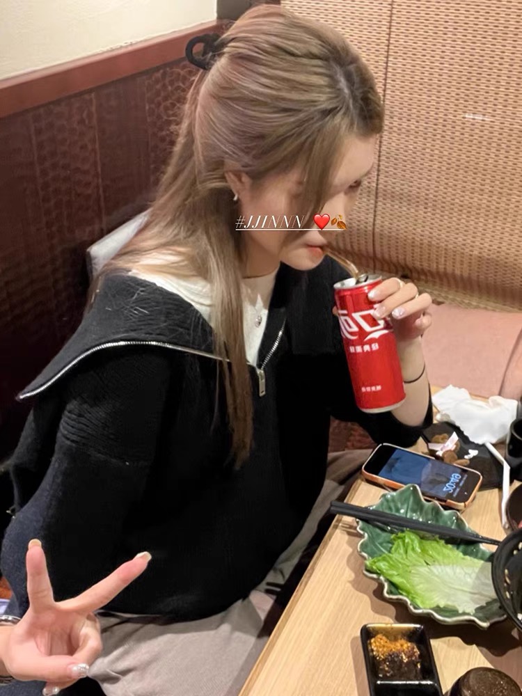 HEYGIRL黑哥 韓系INS 拉鏈大翻領通勤毛衣女冬季休閒百搭保暖上衣
