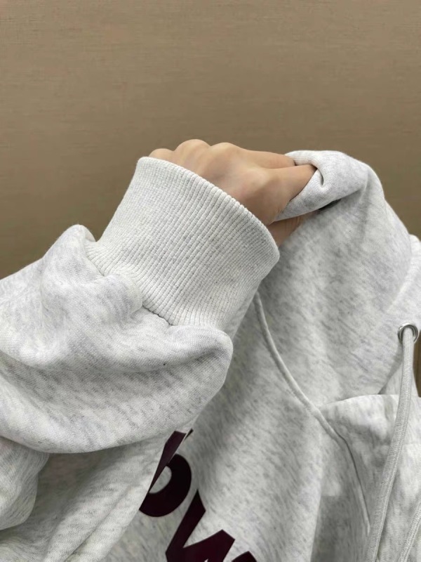 美式復古hiphop連帽衛衣女秋冬加絨加厚oversize國潮牌慵懶風外套