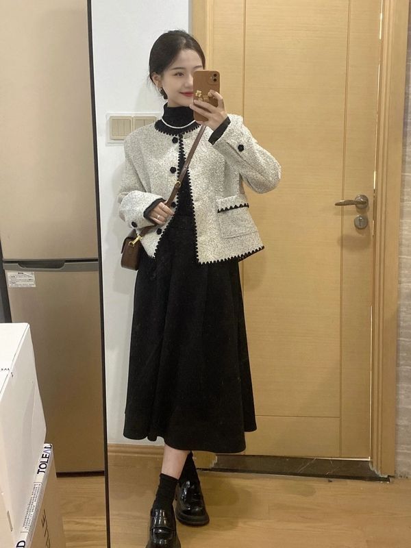 法式小香風短款外套女2023秋季新款小個子高端名媛氣質高級感上衣