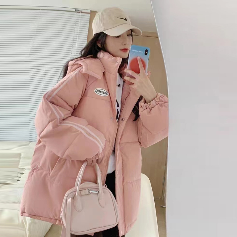 棉襖女2023新款冬季韓版羽絨棉服棉衣oversize麵包服設計感外套潮
