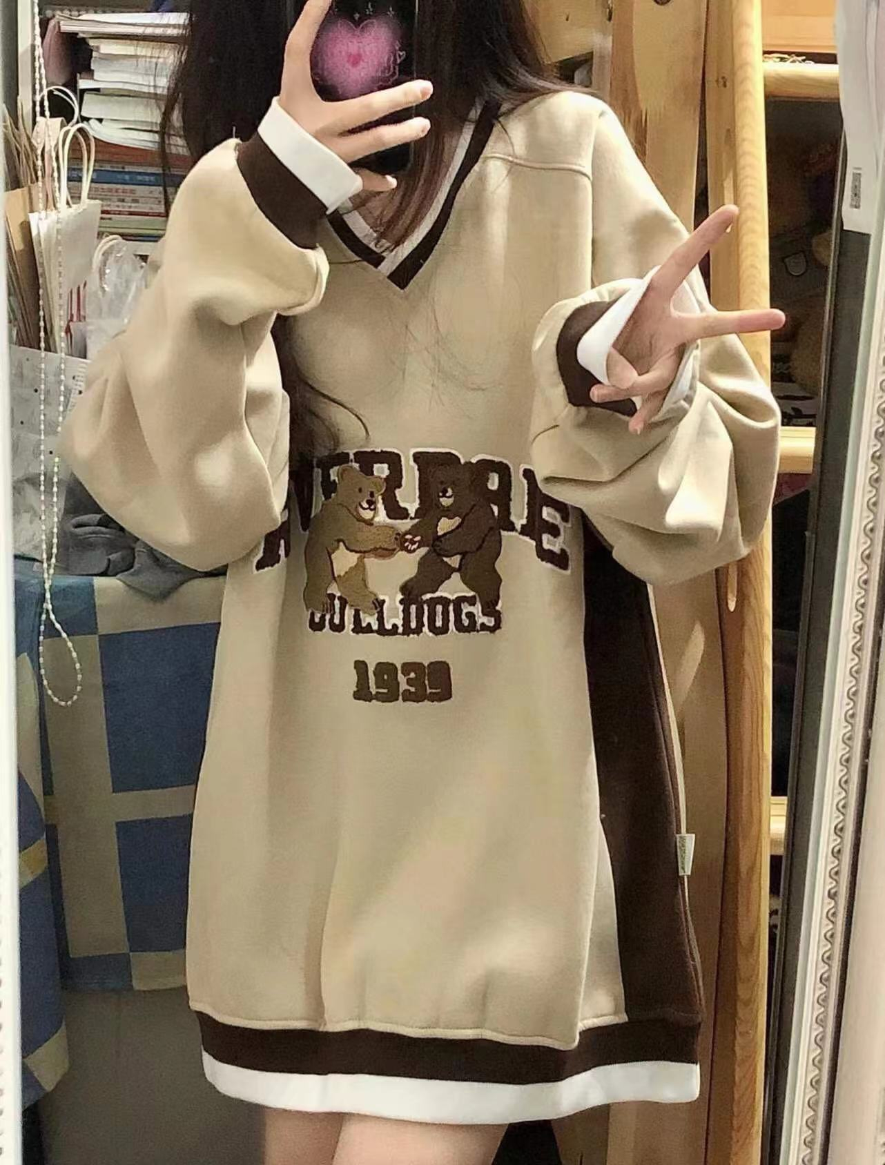 大魚鱗 新款衛衣女秋設計感寬鬆休閒百搭上衣
