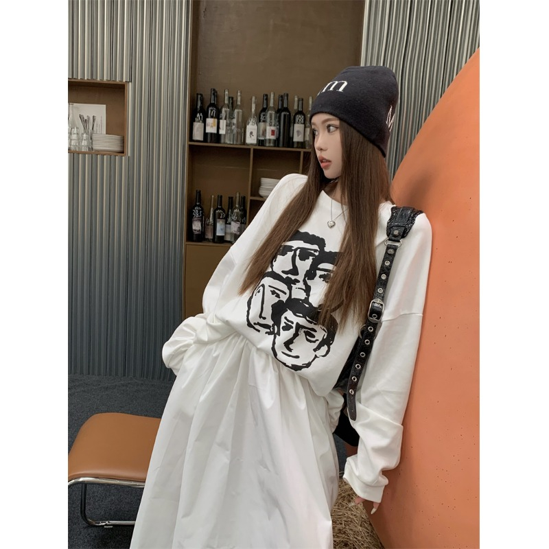 加絨250g / 大衛衣圓領秋冬款衛衣女加絨