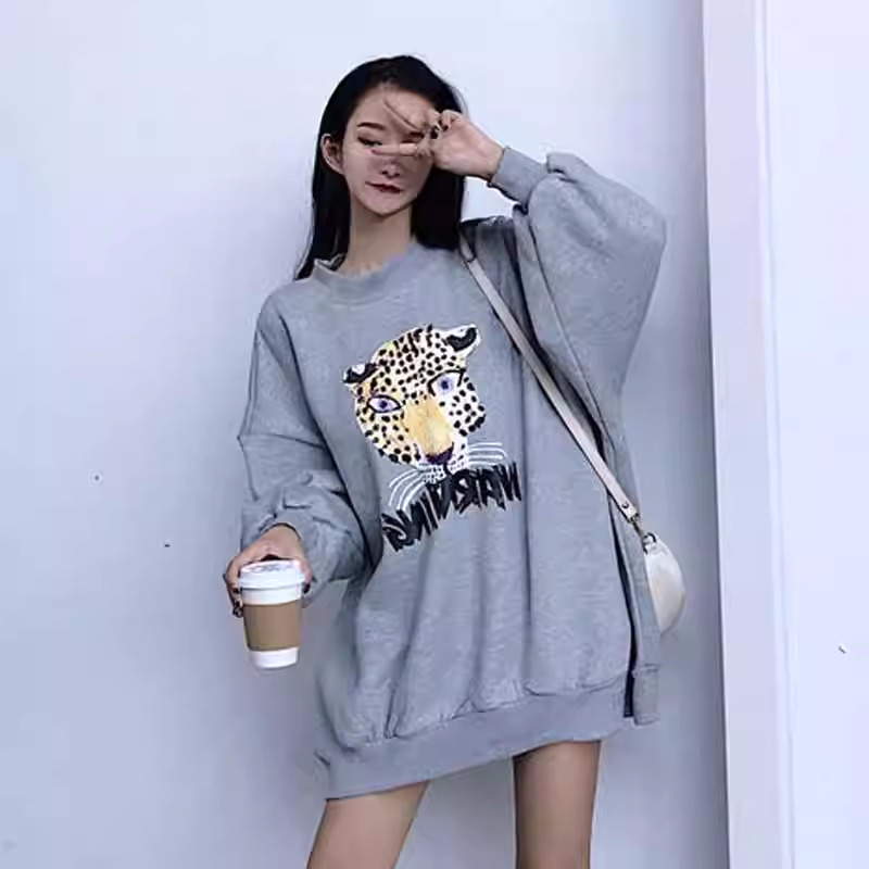 加絨250g / 大衛衣圓領秋冬款衛衣女加絨
