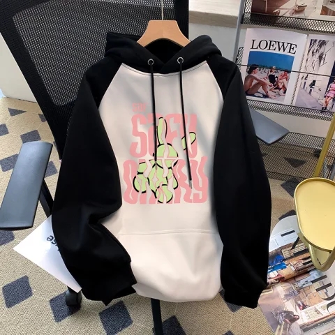 320克純棉華棉複合牛奶絲連帽衛衣