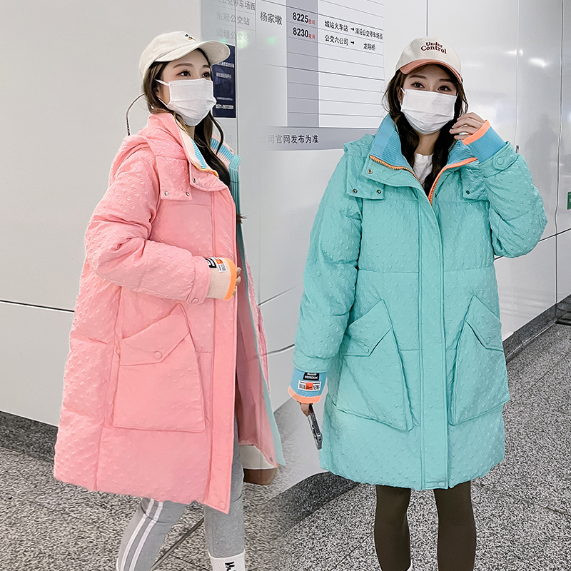 實拍2023年冬季羽絨棉服女韓系ins棉衣短款棉襖加厚麵包服外套潮