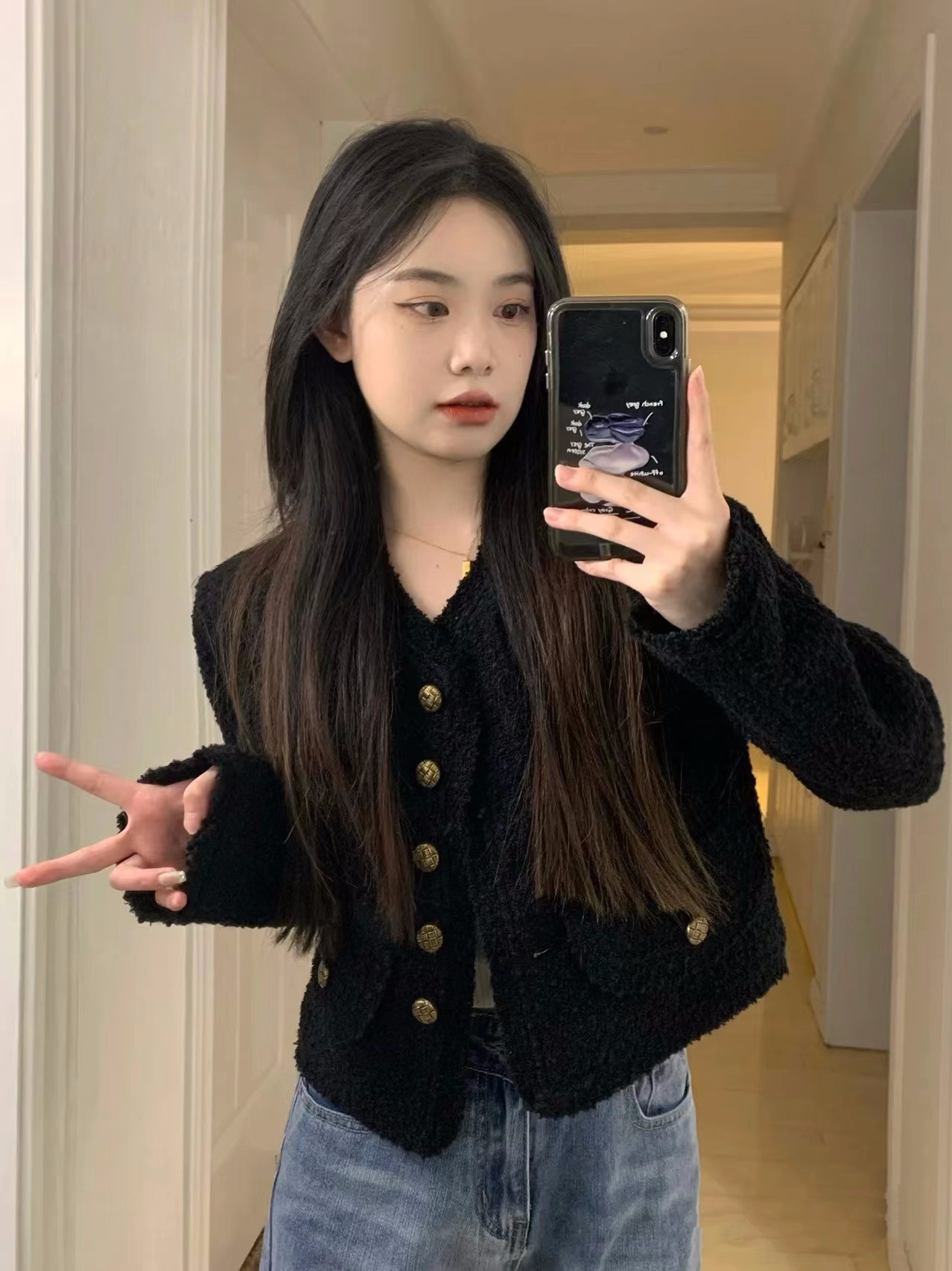 粗花呢短外套女裝秋冬新款修身顯瘦法式小眾小香風高級感氣質上衣