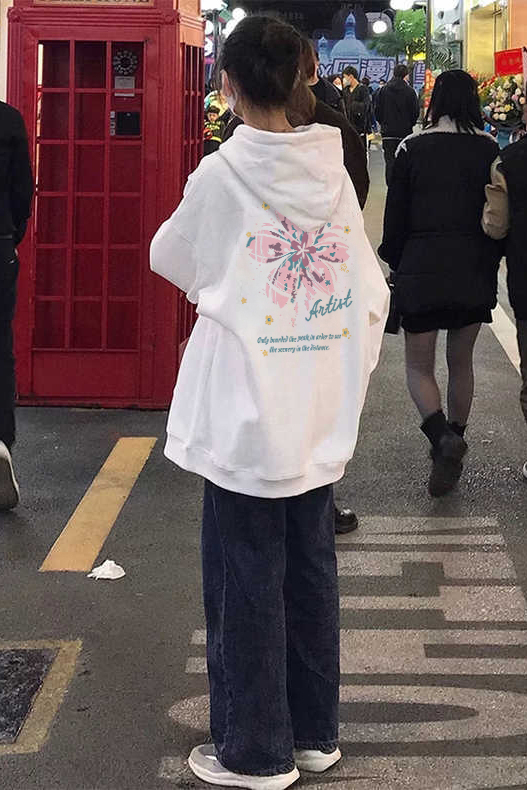 加絨250g / 大衛衣連帽秋冬款衛衣女加絨