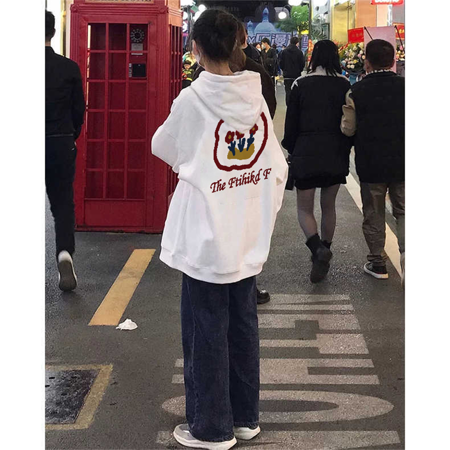 官圖  加絨250g / 大衛衣連帽秋冬款衛衣女加絨