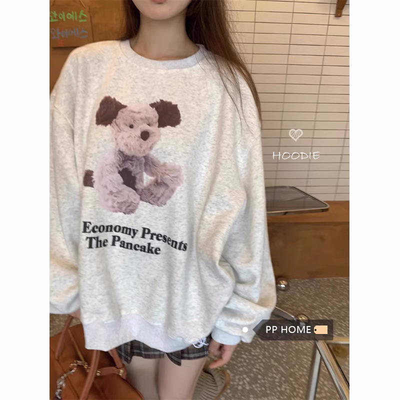 加絨250g / 大衛衣圓領秋冬款衛衣女加絨