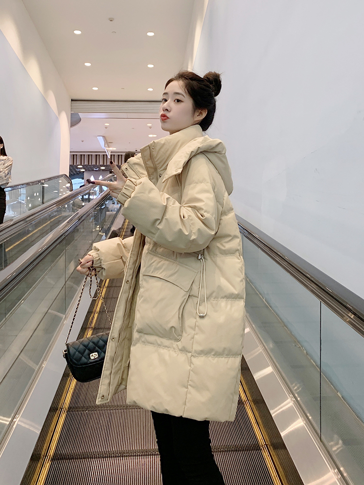 羽絨服女外套冬季新款韓版2023時尚百搭寬鬆大碼中長款bf棉衣棉服