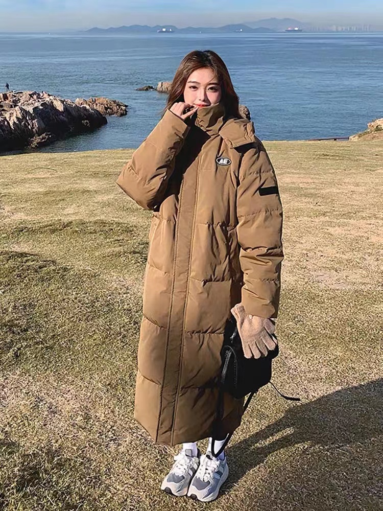 韓版中長款加厚小個子寬鬆時尚港風學生羽絨棉麵包服ins外套女短