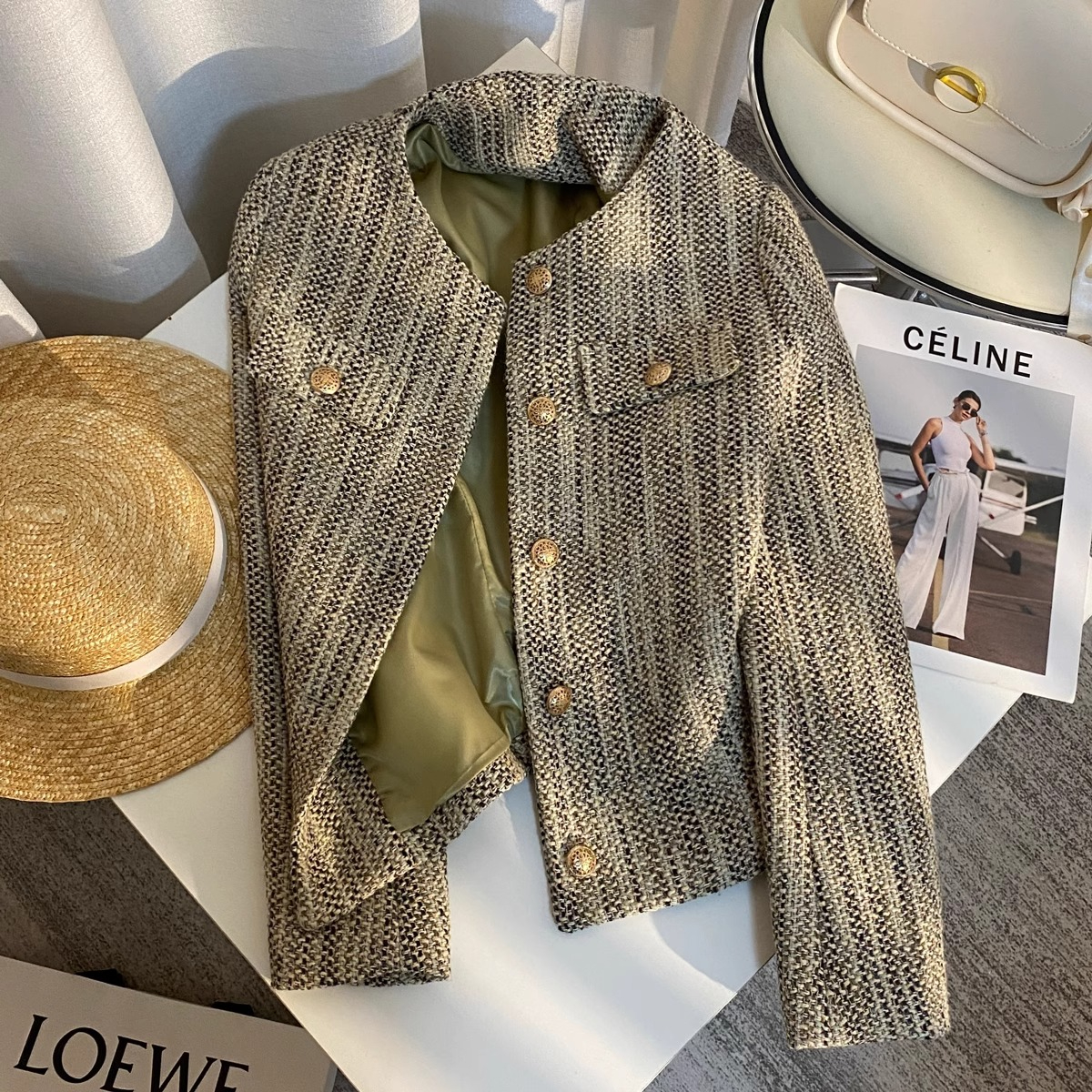 Original fabric quality 2023 design high-end small fragrance style suit jacket for women