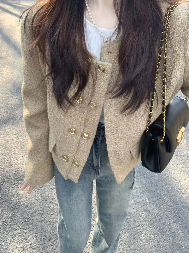 短款小香風短外套女春秋季2023年新款chic早春高級感超好看輕熟風