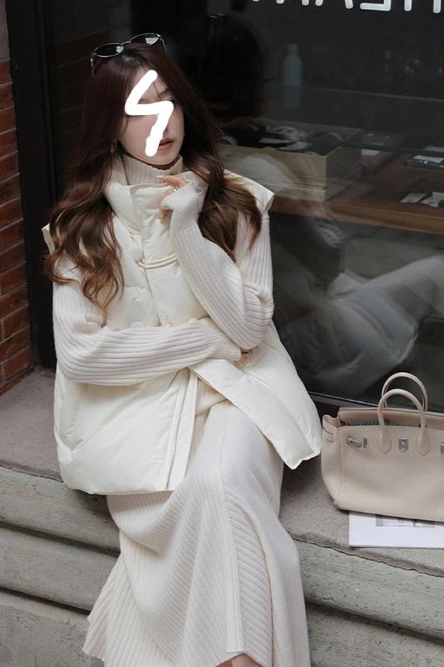 秋冬季立領羽絨棉服馬甲外套女外搭疊穿保暖網紅馬夾背心
