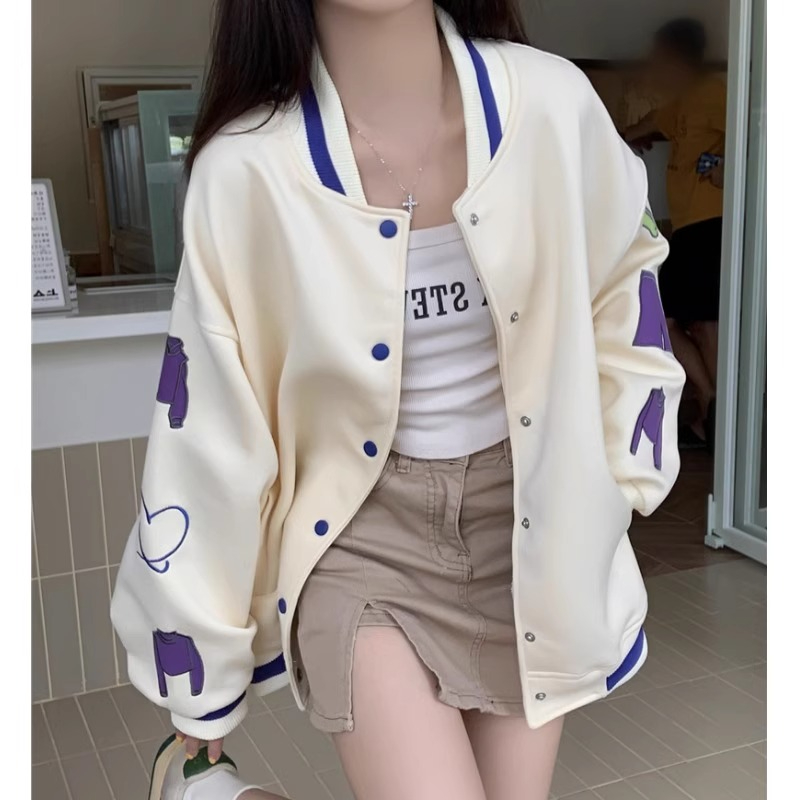 Original workmanship 2023 spring and autumn new style contrasting color hooded long-sleeved sweatshirt women's trendy drawstring top