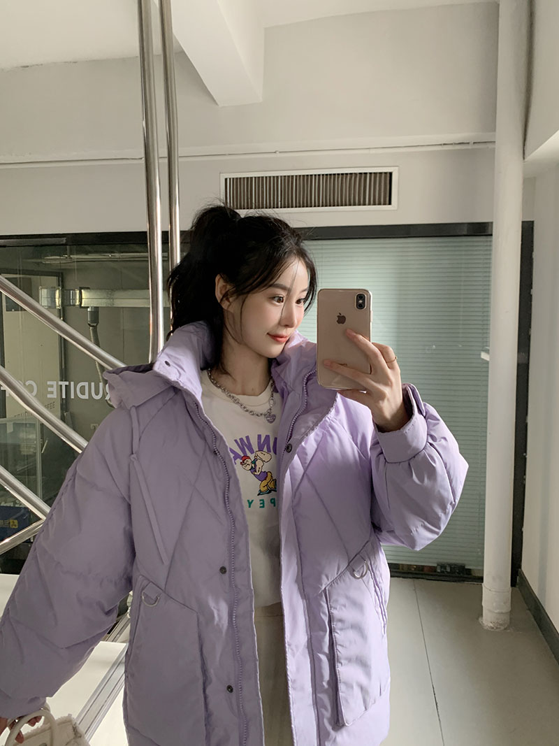 韓版短款加厚小個子寬鬆時尚港風學生羽絨棉麵包服ins外套女