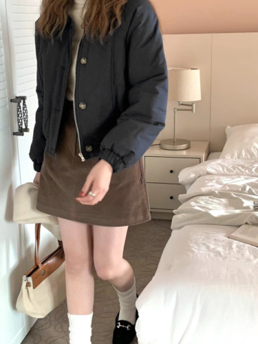 小个子棉衣女短款冬季新款韩版棒球服棉袄加绒保暖棉服外套女