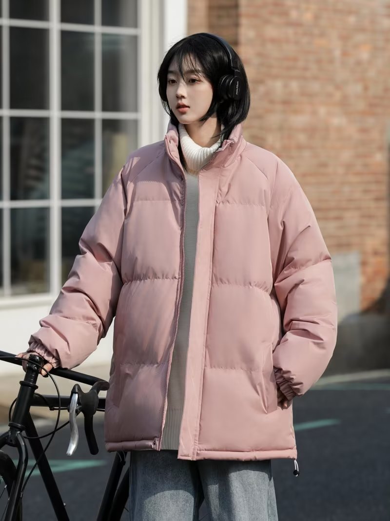 立領棉服女冬季2023新款港風寬鬆加厚麵包服潮牌潮流保暖棉衣外套