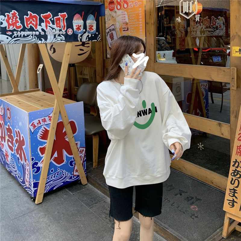 官圖  加絨250g / 大衛衣圓領秋冬款衛衣女加絨