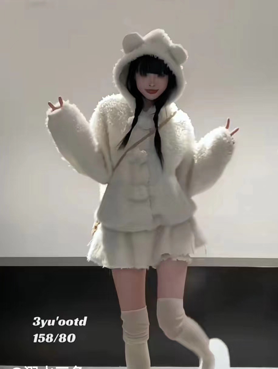 溺水三魚鬼馬女孩奶系穿搭純欲風甜系辣妹半身裙子兩件套裝