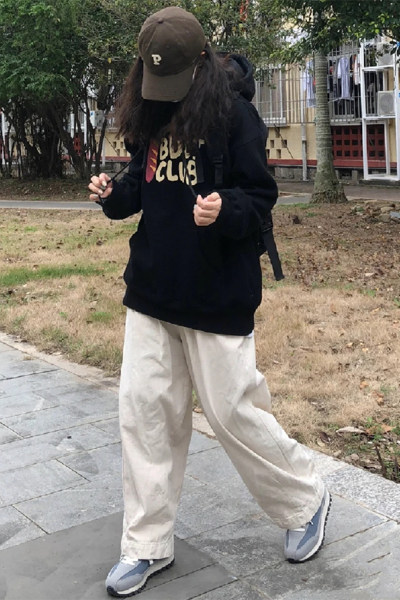 官圖  加絨250g / 大衛衣連帽秋冬款衛衣女加絨