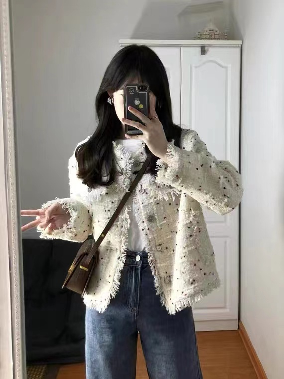 法式小香風外套女春秋季新款寬鬆小個子高級感氣質百搭長袖上衣