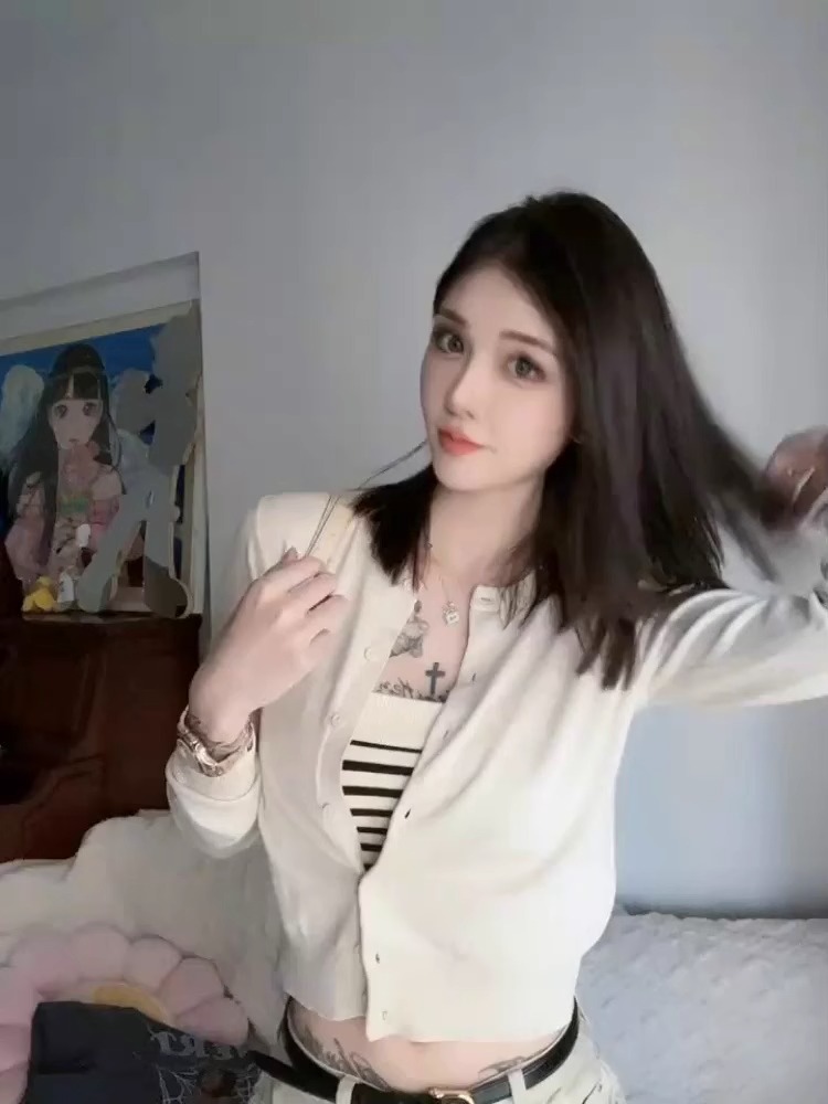 炸街辣妹套裝女多巴胺上衣開衫氣質獨特顯瘦吊帶背心秋裝兩件套潮
