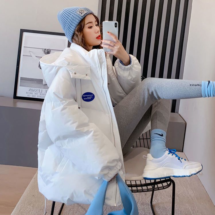 實拍韓系羽絨棉服女新款2023麵包服棉衣外套女 ins冬季寬鬆加厚