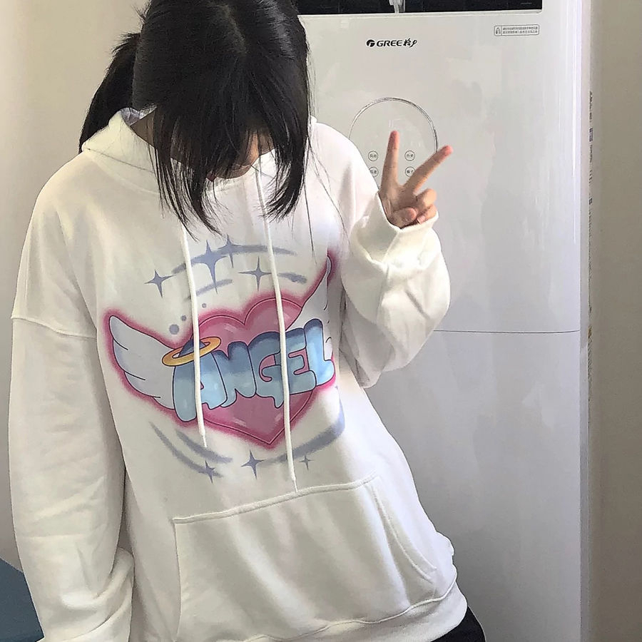 加絨250g / 大衛衣連帽秋冬款衛衣女加絨