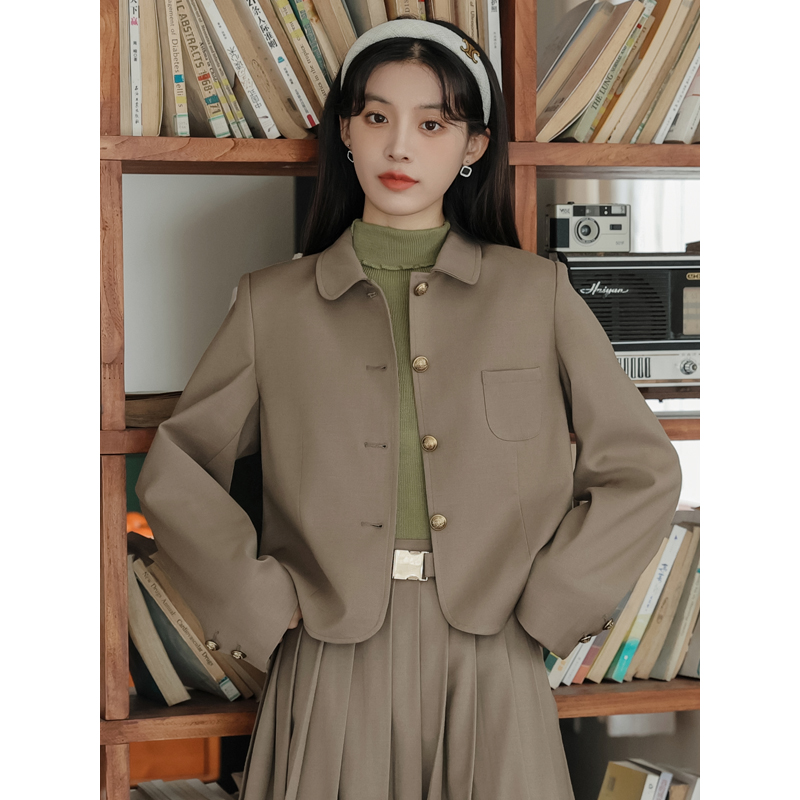 Jacket no less than 109 real shot French retro small fragrant style short top suit small jacket