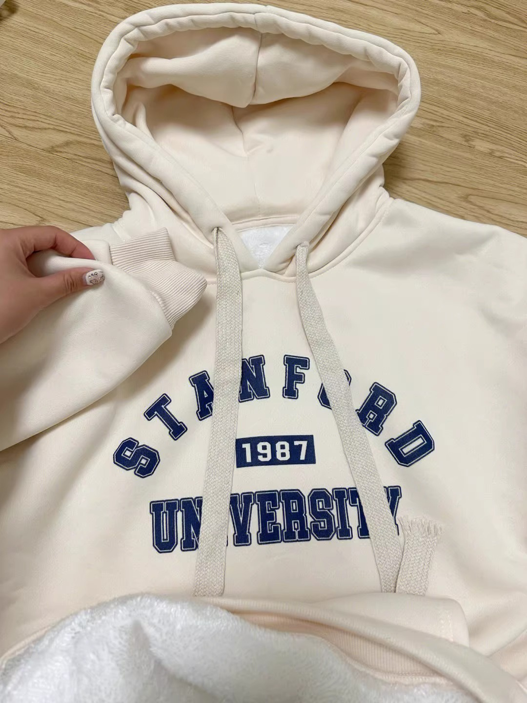 華棉複合毛絨連帽衛衣女秋冬寬鬆bf慵懶風外套寬鬆衣服