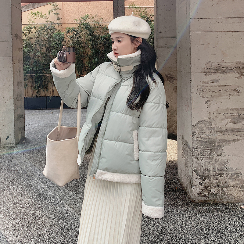 FKFT半糖主義同款冬季新款基礎百搭情侶裝保暖寬鬆ins棉服外套女