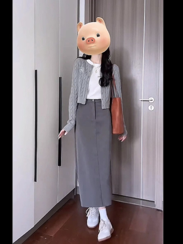 Academic Style Poppy Flower V-Neck Knit Soft and Fluffy Women's Short Cardigan  New Autumn Fashion Knit Sweater Coat