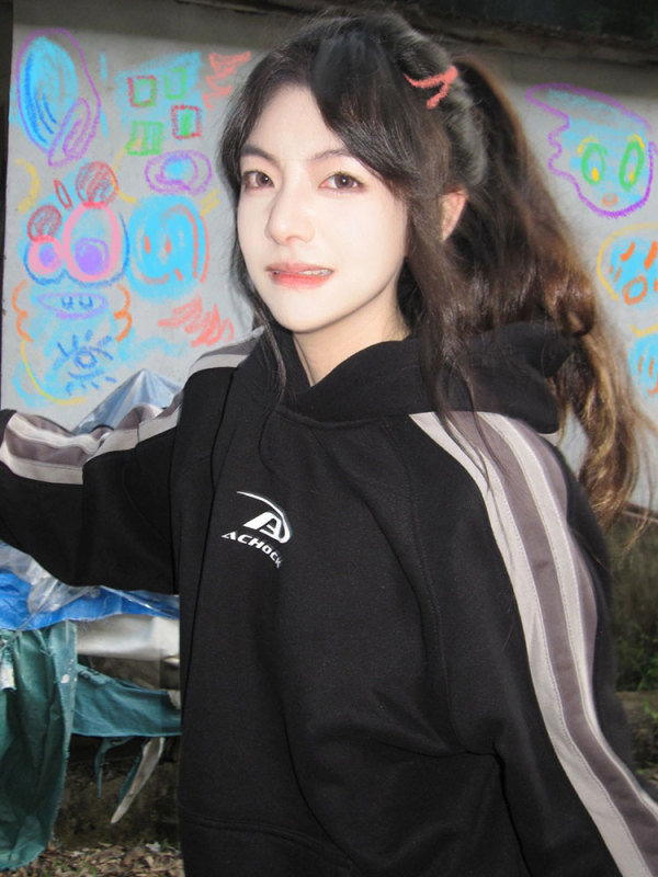 國潮美式復古hiphop連帽衛衣女秋季新款慵懶風oversize長袖上衣潮
